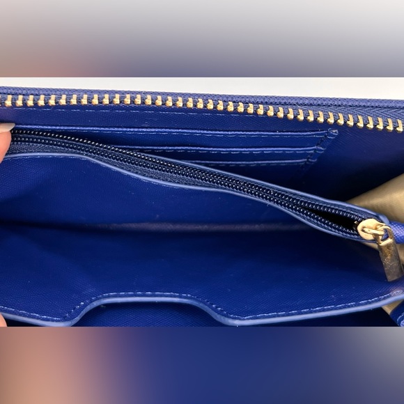 Beautiful Kate Spade ♠️ Cameron Street Stacy Bifold Wallet Dark Blue, Excel Cond - Picture 10 of 12